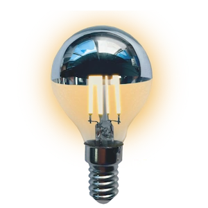 Crown silver wam light bulb.