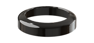 Black ring LED light bulb.