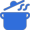 Gold kitchen icon.