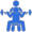Gold weight icon.