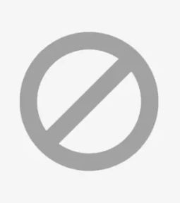 Symbol of none icon.